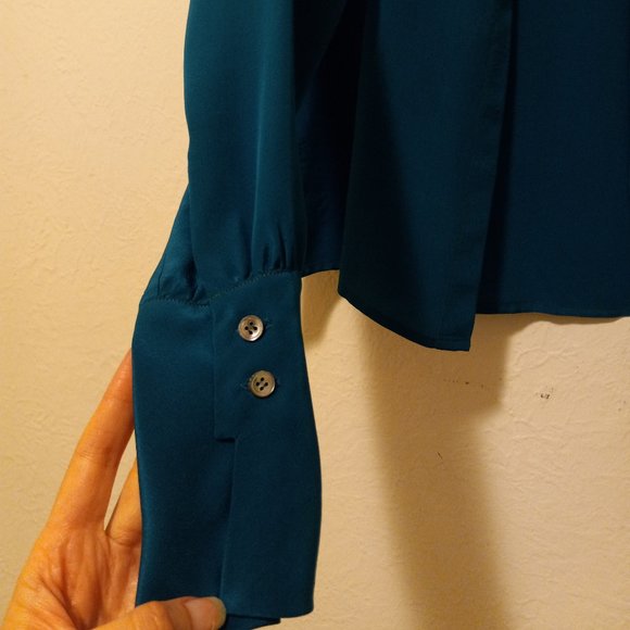 Vintage Silk Cape/Trench Blouse - Picture 8 of 16